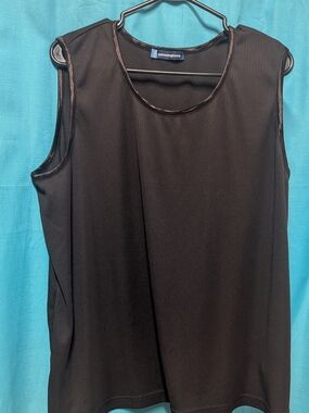 Penningtons Black Ribbed Tank Top